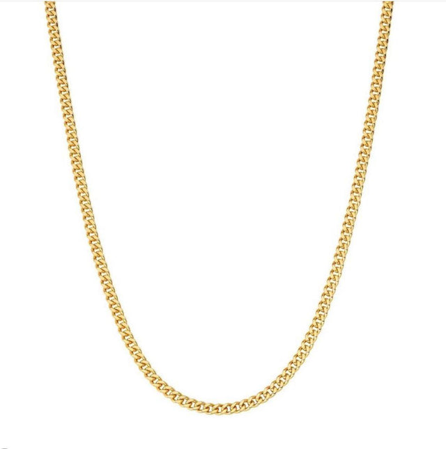 Classic Gold Cuban Chain Necklace