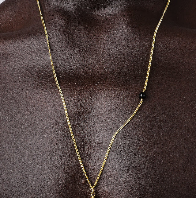 Double Pendant Gold Necklace