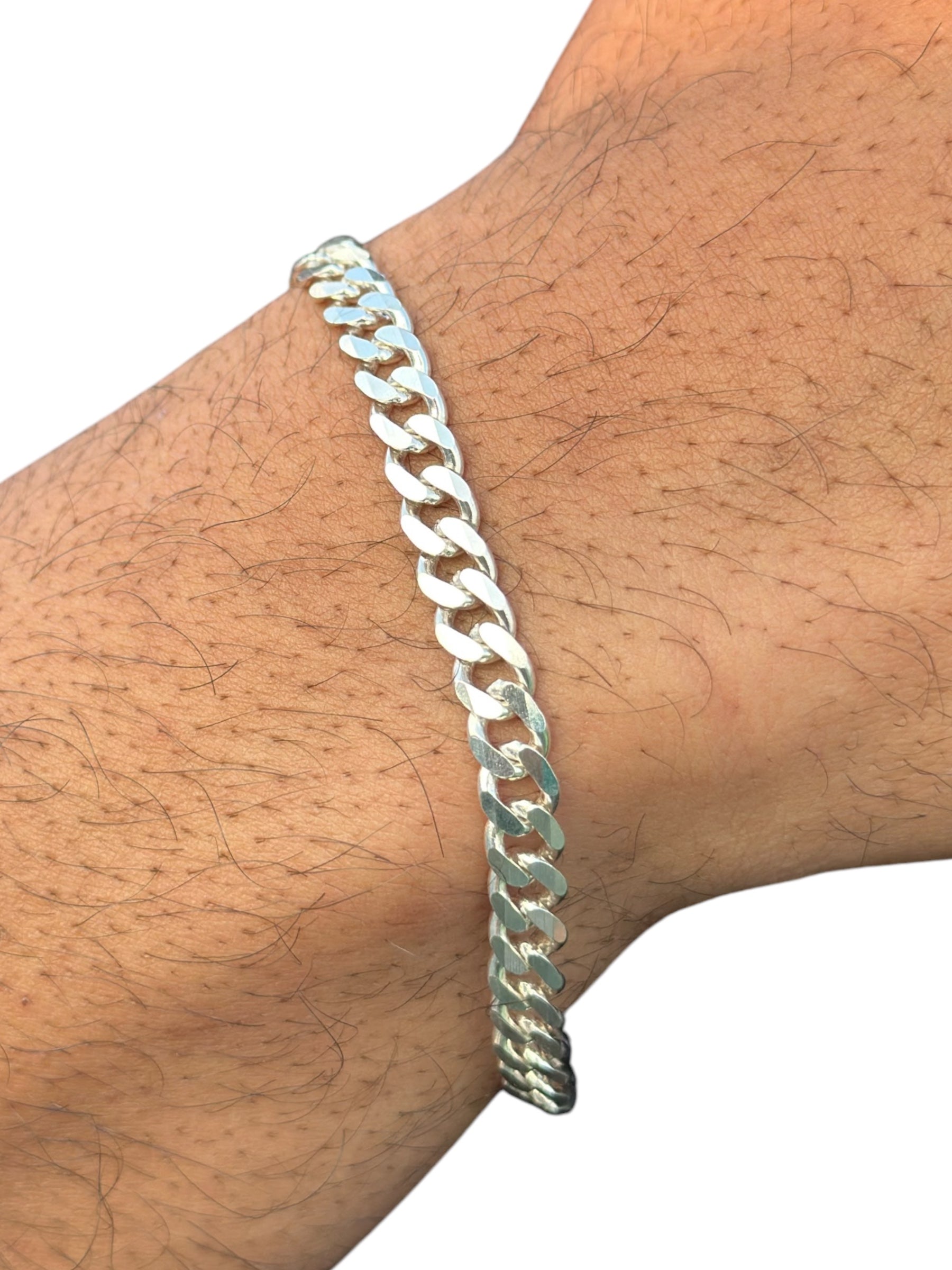 Sterling Silver Curb Chain Bracelet