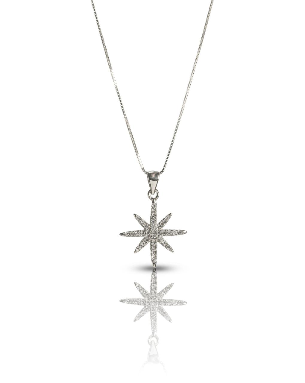 North Star Silver Pendant Necklace