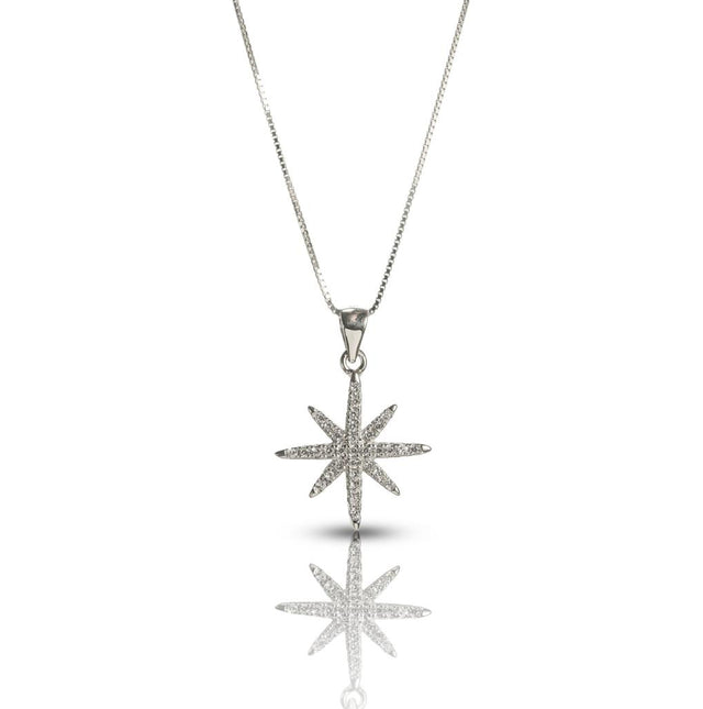 North Star Silver Pendant Necklace