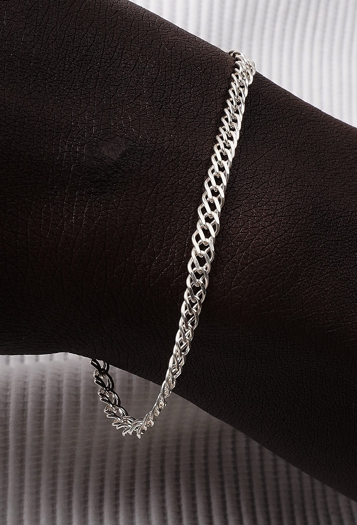 Luxe Silver Cuban Link Bracelet