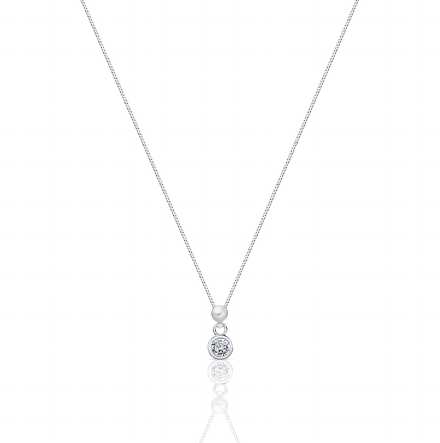 Classic Solitaire Pendant Necklace