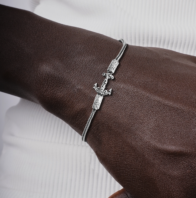 Nautical Anchor Silver Chain Bracelet